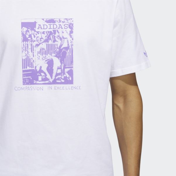 Adidas Dill Compassion T-shirt Blanc