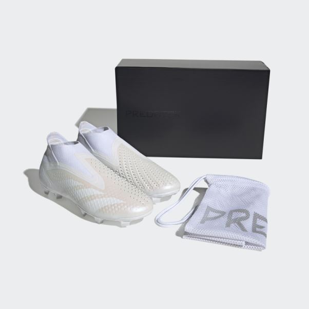 Chaussures Adidas Predator Precision+ Pour Terrain Sec Blanc