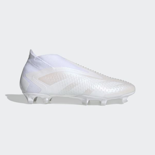 Chaussures Adidas Predator Precision+ Pour Terrain Sec Blanc