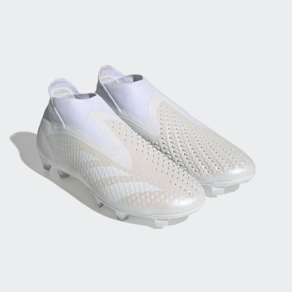 Chaussures Adidas Predator Precision+ Pour Terrain Sec Blanc