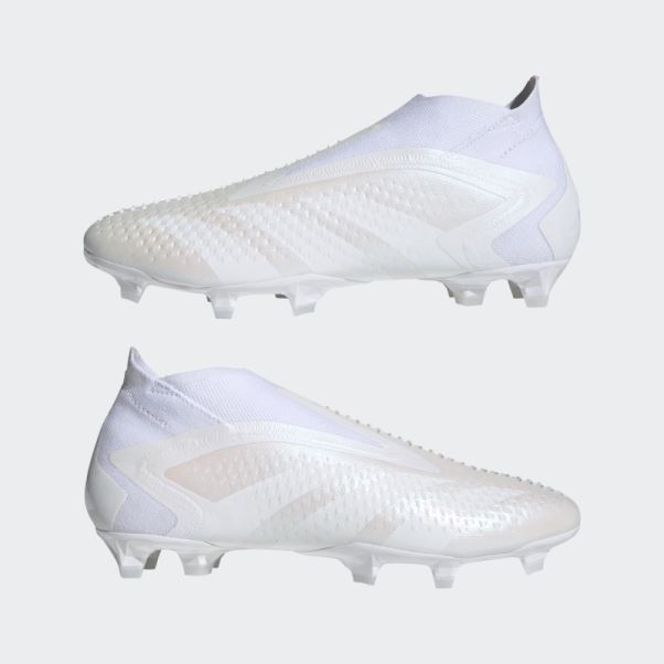 Adidas Predator Precision+ Chaussures De Football Pour Terrain Sec Blanc