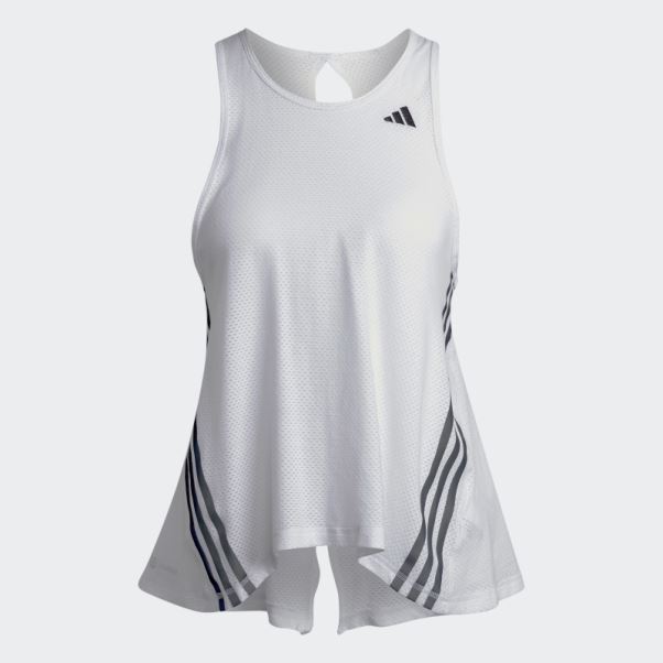 Run Icons Made With Nature Débardeur De Running Blanc Adidas