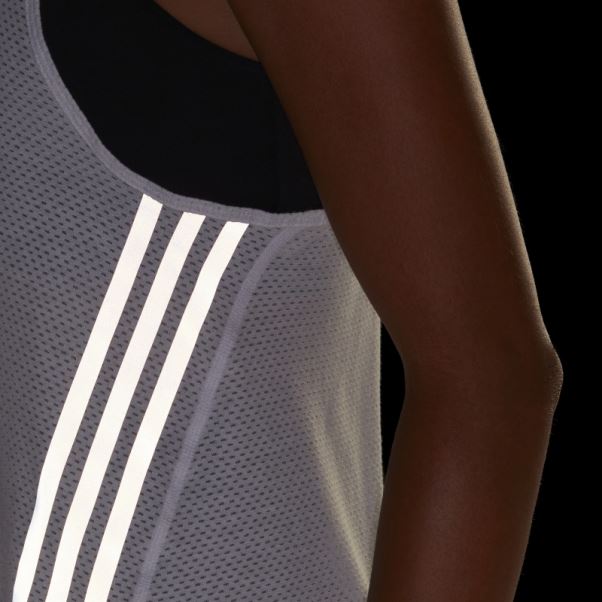 Run Icons Made With Nature Débardeur De Running Blanc Adidas