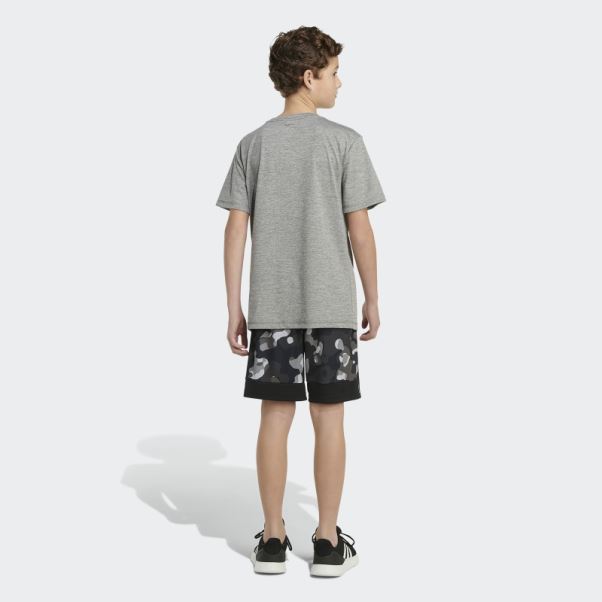 Short Adidas Core Camo Noir Imprimé Sur L'ensemble