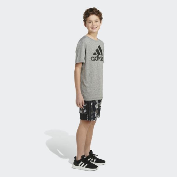 Short Adidas Core Camo Noir Imprimé Sur L'ensemble