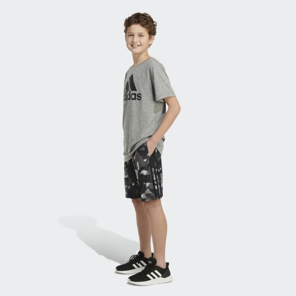 Short Adidas Core Camo Noir Imprimé Sur L'ensemble
