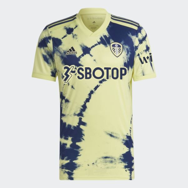 Adidas Maillot Leeds United Fc 22/23 Extérieur Violet Jaune