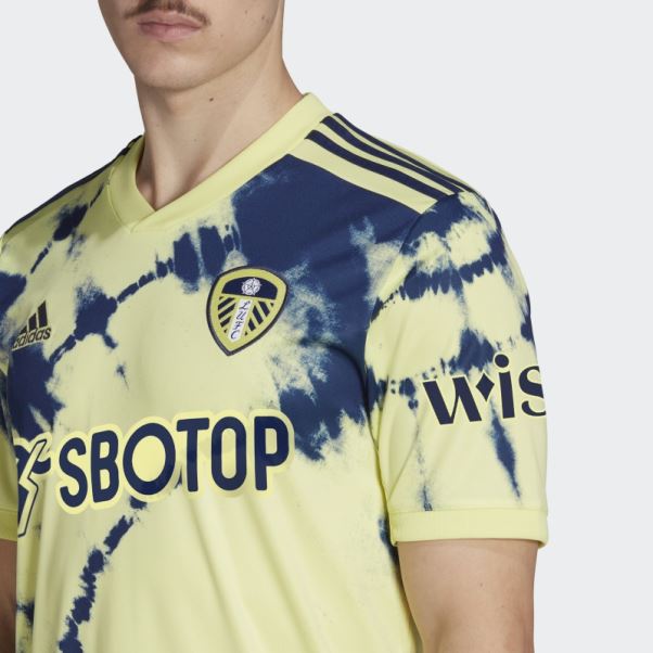 Adidas Maillot Leeds United Fc 22/23 Extérieur Violet Jaune