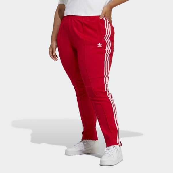 Pantalon De Survêtement Adidas Adicolor Sst (grande Taille) écarlate
