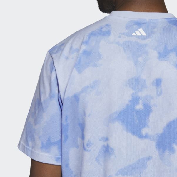 Bleu Aube Adidas Hoops Basketball Graphique T-shirt