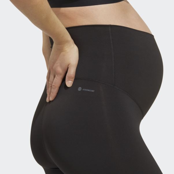 Legging Yoga 7/8 (maternité) Noir Adidas