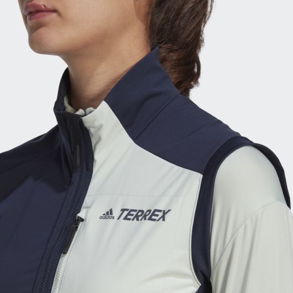 Adidas Terrex Xperior Ski De Fond Soft Shell Gilet Vert élégant