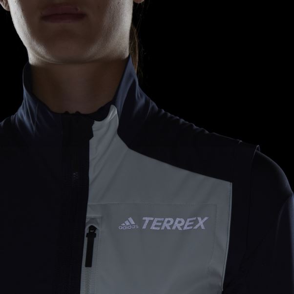 Adidas Terrex Xperior Ski De Fond Soft Shell Gilet Vert élégant