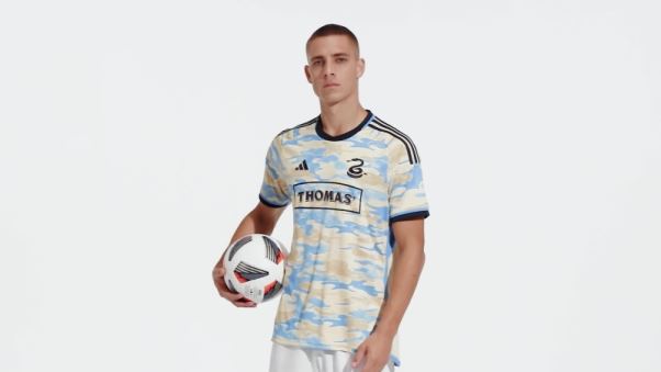 Maillot Adidas Philadelphia Union 23/24 Extérieur Authentique Sable