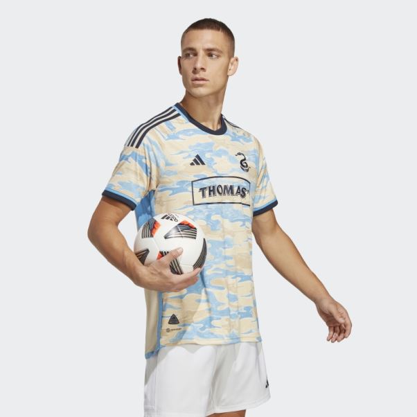 Maillot Adidas Philadelphia Union 23/24 Extérieur Authentique Sable