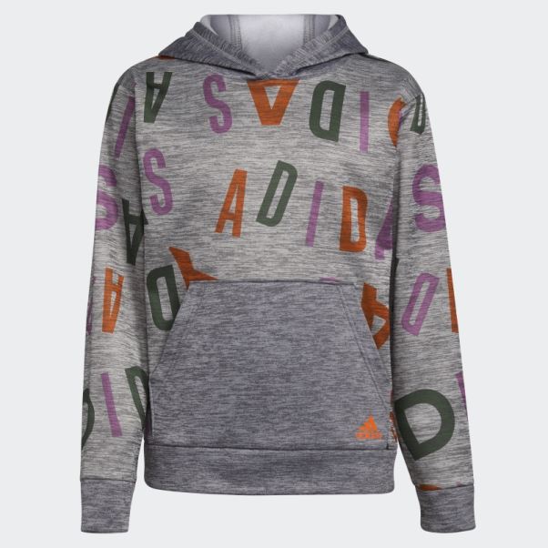 Adidas Lineage Love Chiné Pull à Capuche Charbon Hthd