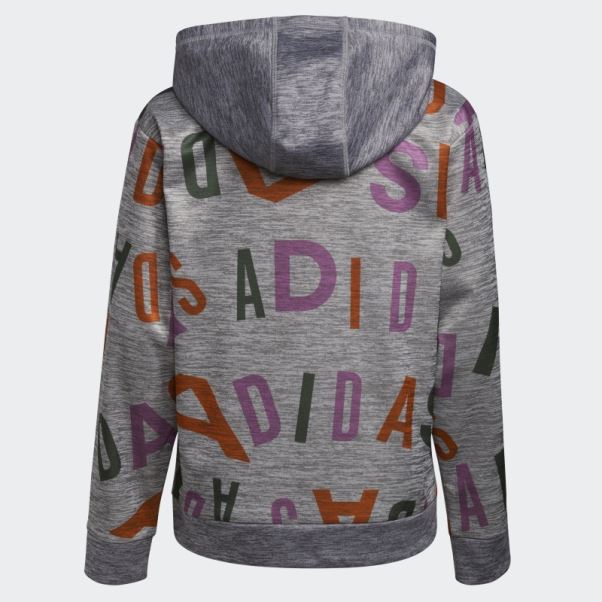Adidas Lineage Love Chiné Pull à Capuche Charbon Hthd
