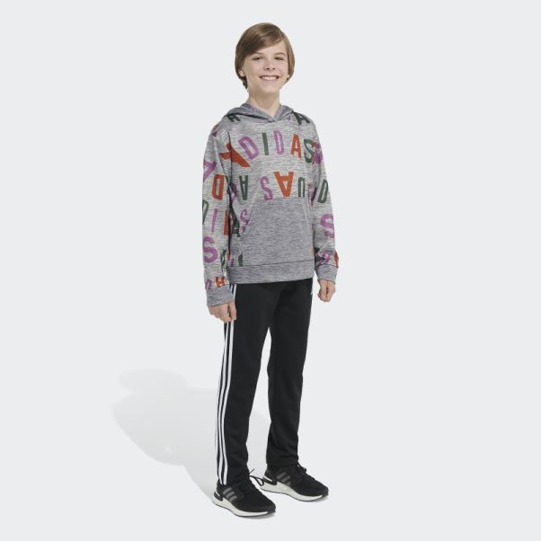 Adidas Lineage Love Chiné Pull à Capuche Charbon Hthd