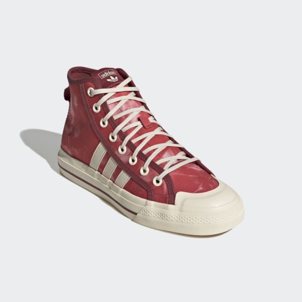 Adidas Nizza Hi Rf Chaussures Rouge