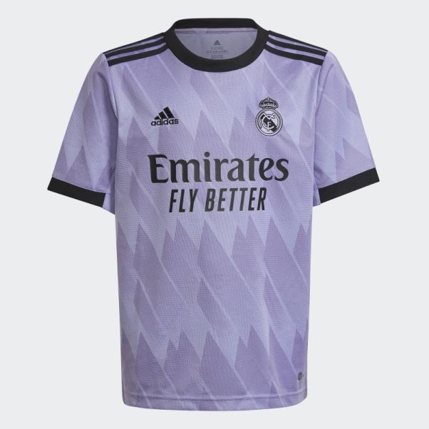 Adidas Maillot Extérieur Violet Clair Real Madrid 22/23