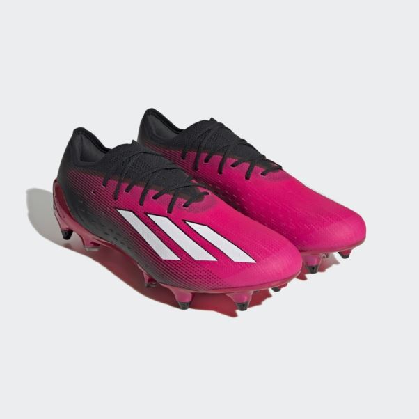 Bottes X Speedportal.1 Soft Ground Adidas Rose