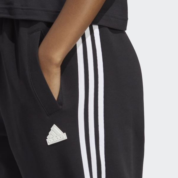 Adidas Pantalon Noir à 3 Bandes Future Icons