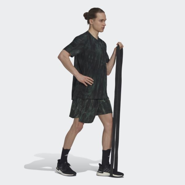 T-shirt Graphique Adidas Overspray Vert Oxyde
