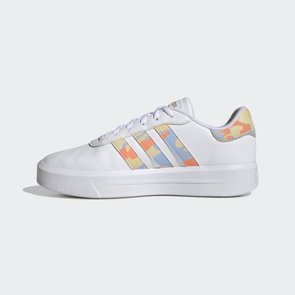 Adidas Court Plate-forme Chaussures Blanc