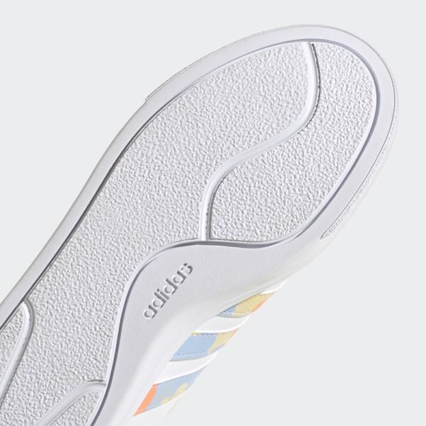 Adidas Court Plate-forme Chaussures Blanc