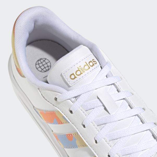 Adidas Court Plate-forme Chaussures Blanc