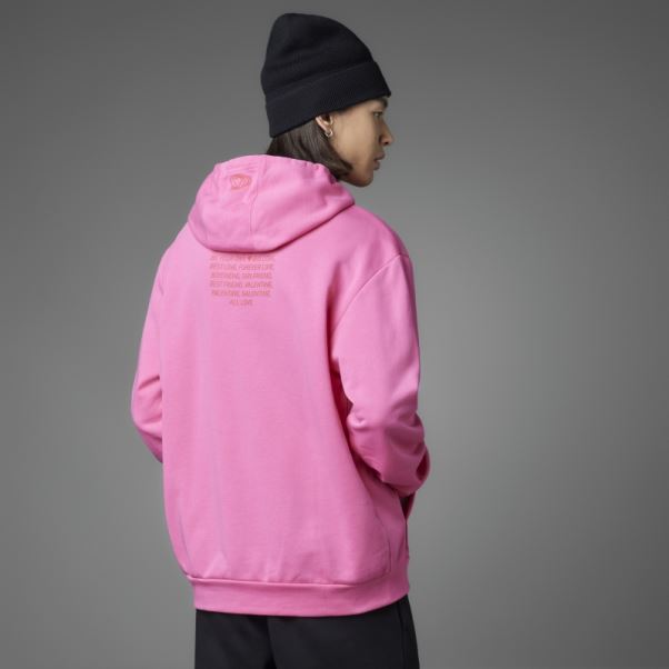 Sweat à Capuche Magenta Saint Valentin Adidas