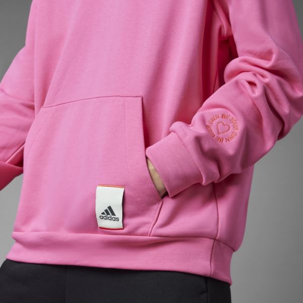 Sweat à Capuche Magenta Saint Valentin Adidas