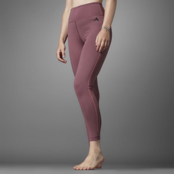 Adidas Legging Authentique équilibre Yoga 7/8 Bordeaux