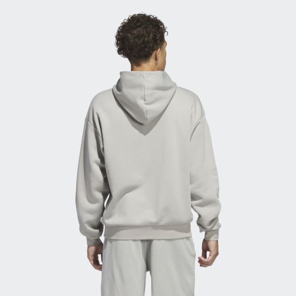 Sweat à Capuche Adidas Legends Gris Metal