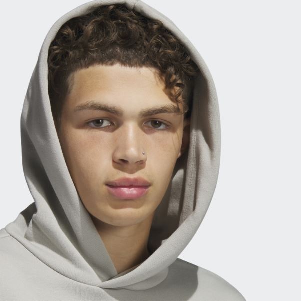 Sweat à Capuche Adidas Legends Gris Metal