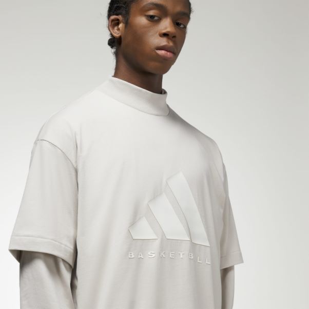 T-shirt De Basket-ball Adidas En Aluminium