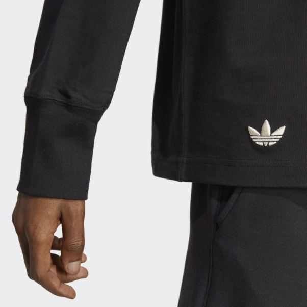 T-shirt à Manches Longues Adidas Adicolor Neuclassics Noir