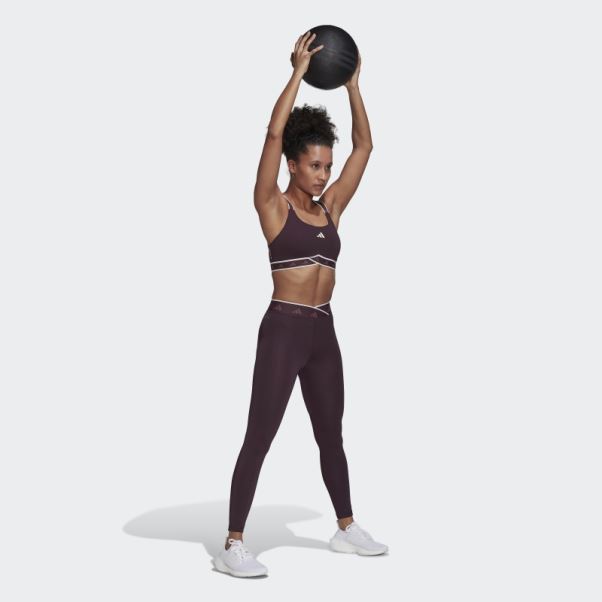 Soutien-gorge Techfit à Maintien Moyen Adidas Powerimpact Training Teinte écru