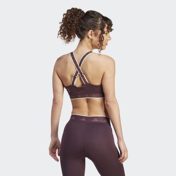 Soutien-gorge Techfit à Maintien Moyen Powerimpact Training Adidas Bordeaux