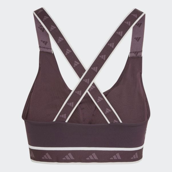 Soutien-gorge Techfit à Maintien Moyen Powerimpact Training Adidas Bordeaux