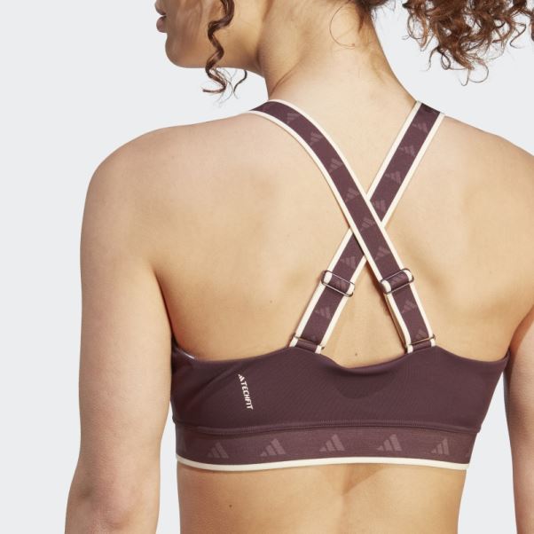 Soutien-gorge Techfit à Maintien Moyen Powerimpact Training Adidas Bordeaux