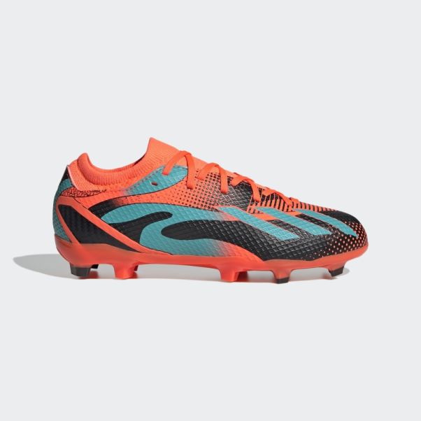 X Speedportal Messi.3 Chaussures De Sol Ferme Orange Adidas