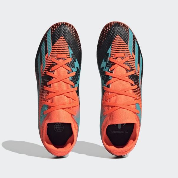 X Speedportal Messi.3 Chaussures De Sol Ferme Orange Adidas