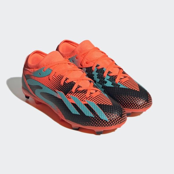 X Speedportal Messi.3 Chaussures De Sol Ferme Orange Adidas