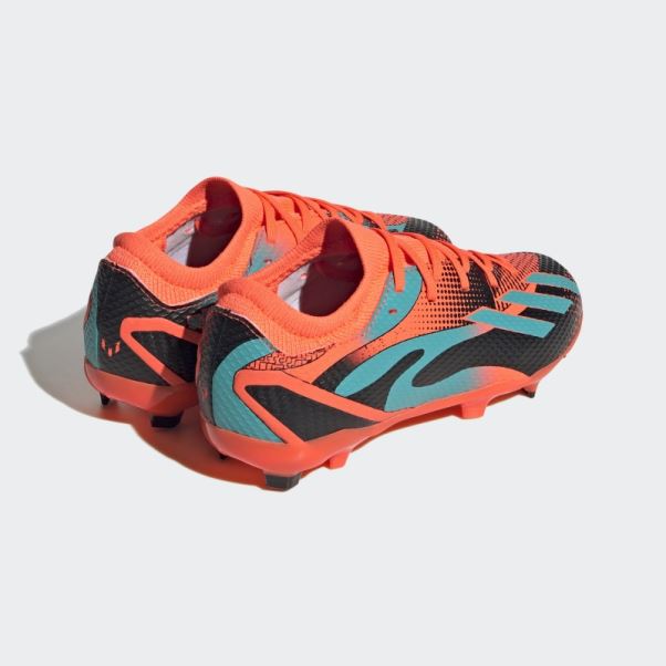 X Speedportal Messi.3 Chaussures De Sol Ferme Orange Adidas