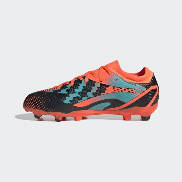 X Speedportal Messi.3 Chaussures De Sol Ferme Orange Adidas