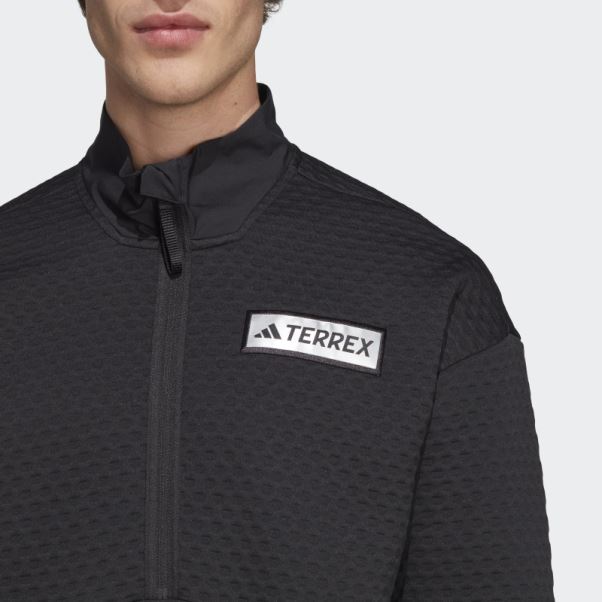 Veste Polaire 1/2-zip Terrex Utilitas Noir Adidas