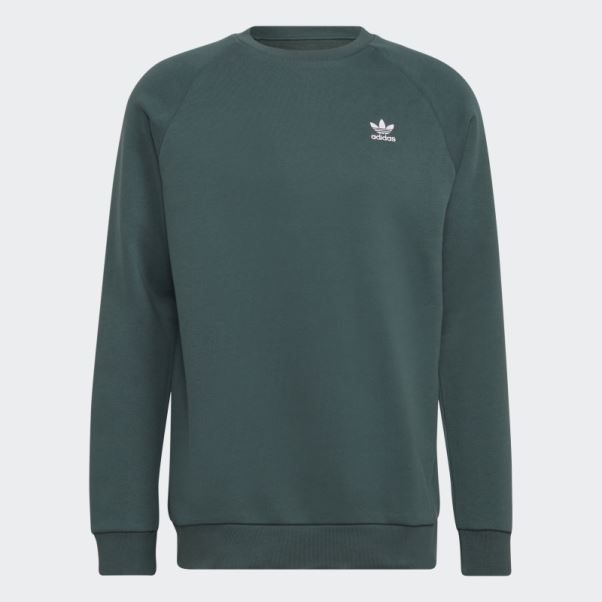 Sweat Adicolor Essentials Trèfle Ras Du Cou Adidas Vert