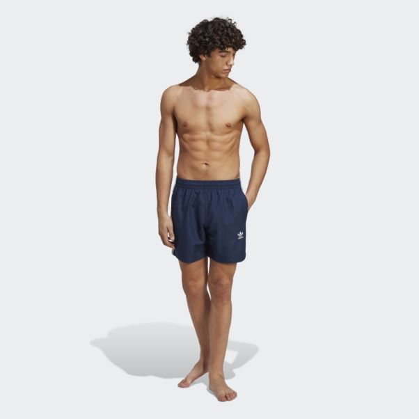 Short De Bain Adidas Night Indigo Originals Adicolor 3 Bandes