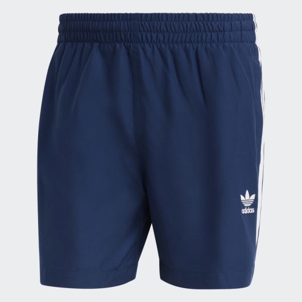 Short De Bain Adidas Night Indigo Originals Adicolor 3 Bandes
